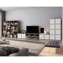 Ver imagem 7 de Estante Modular Lego Multifuncional Home Theater Ébano / Branco