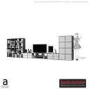 Ver imagem 6 de Estante Modular Lego Multifuncional Home Theater Ébano / Branco