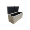 RECAMIER PUFF BAÚ SAPATEIRA E GAVETA 90 CM PARA CAMA DE SOLTEIRO - BEGE CLARO - 6