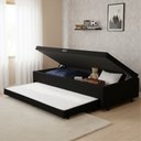 Ver imagem 3 de Base Cama Bibox com Baú Solteiro e Cama Auxiliar 3 em 1 - 88x188x46 Bela