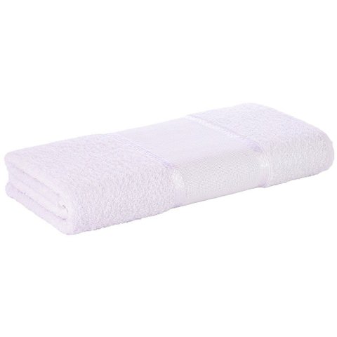 Toalha de Banho Artesanato Belíssima Bordar Ponto Cruz Perfeito Estilo Branco