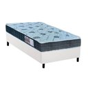 Ver imagem 1 de Cama Box Solteiro: Colchão Ortopédico Orthoflex D45/EP Anatômico Cecina + Base CRC Suede White(88x18