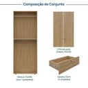 Ver imagem 3 de Módulo 70x180 2 Portas 3 Gavetas Frame CabeCasa MadeiraOriginals