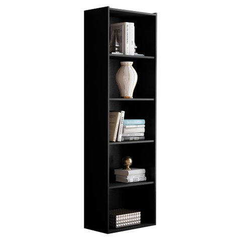 Estante Livreiro Organizador Multiuso Luiza 5 Nichos Preto - Desk Design