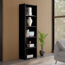 Ver imagem 2 de Estante Livreiro Organizador Multiuso Luiza 5 Nichos Preto - Desk Design