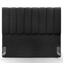 Ver imagem 4 de Kit Cabeceira Cama Box Casal 140cm com Calçadeira Recamier Baú Dália W01 Linho Chumbo - Lyam