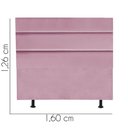 Ver imagem 3 de Cabeceira Estofada Argentina 160cm Queen Size Para Cama Box Quarto Suede Rosa Bebê - Gat Magazine