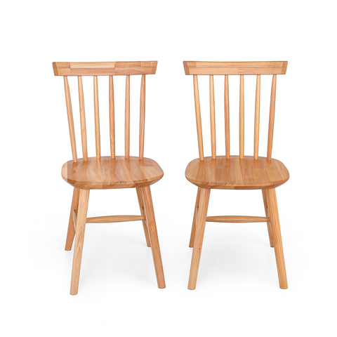 Kit 2 Cadeiras Madeira Maciça Milena:natural