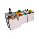 Ver imagem 1 de Rack de 1,20 Organizador de Brinquedos 100% Mdf