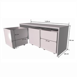 Rack de 1,20 Organizador de Brinquedos 100% Mdf - 4