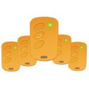 Ver imagem 1 de Kit 5 Controles Eletronico 433,92 Mhz Tx Deco Laranja Portão
