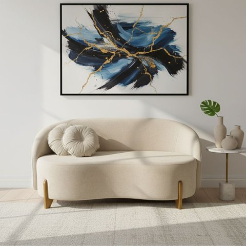 Sofá Orgânico 2 Lugares C/2 Almofadas Curvo Sala Recepção Amsterdã Suede Off White - Montanari's Dec