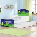 Ver imagem 1 de Bicama Infantil Copa do Mundo com Colchão MDF Branco Cambel Móveis