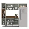 Armário de Cozinha Modulada Completa 4 Peças 236,8cm com Tampo 250042 Koya Politorno Móveis - 5