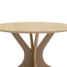 Mesa de Jantar Heredith Redonda Ø105cm 100% MDF Carvalho - 2