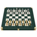 Ver imagem 1 de Jogo Xadrez Nobless Verde com Detalhes em Dourado a: 26cm L: 45cm C: 75cm