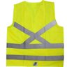 Colete 4 Bolsos Faixa Refletiva Com Zíper Verde Limão XG - 2