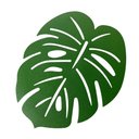 Ver imagem 2 de Kit 4 Jogo Americano Formato De Folha Costela De Adão Mesa Posta Lugar Americano Folhagem Elegante