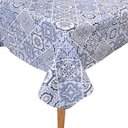 Ver imagem 1 de Toalha Mesa Plástica Térmica Azulejo Azul 8 10 lugares 2,80