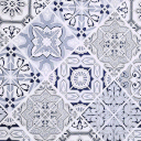 Ver imagem 4 de Toalha Mesa Plástica Térmica Azulejo Azul 8 10 lugares 2,80