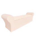 Ver imagem 2 de Recamier Baú Calçadeira Chaise Quarto King 195cm Madrid:suede Bege Claro
