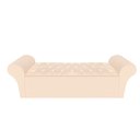 Ver imagem 1 de Recamier Baú Calçadeira Chaise Quarto King 195cm Madrid:suede Bege Claro