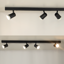 Ver imagem 6 de Kit 2 Trilho Eletrificado 2 Spot Led Mr16 Gu10 Direcionável Cor:preto