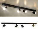 Ver imagem 1 de Kit 2 Trilho Eletrificado 2 Spot Led Mr16 Gu10 Direcionável Cor:preto