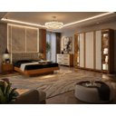Ver imagem 1 de Dormitório Casal Reflecta Led Completo 3 Peças - Zeus Arbo