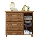 Ver imagem 2 de Cômoda Sapateira 1 Porta 5 Gavetas