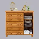 Ver imagem 2 de Cômoda Sapateira 1 Porta 5 Gavetas