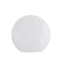 Ver imagem 5 de Vaso Cerâmica Solitário Folhas Dolomita Branco 25cm - Tuut