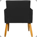 Ver imagem 6 de Kit 4 Poltronas Decorativa para Sala Recepção Consultório Nina Corino Cores Pé Palito 30 Cm Castanho