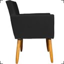 Ver imagem 4 de Kit 4 Poltronas Decorativa para Sala Recepção Consultório Nina Corino Cores Pé Palito 30 Cm Castanho