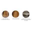 Ver imagem 4 de Conjunto Sala de Jantar Mesa Patricia 160x80 e 6 Cadeiras Maia Cimol Nature/Off White/Mascavo