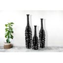 Ver imagem 5 de Conjunto 3 Garrafas Vasos Decorativos Enfeite Ondas Preto