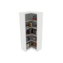Ver imagem 4 de Estante Livreiro Solteiro Me4132 de Canto C/ 4 Prateleiras Amêndoa - Tecno Mobili