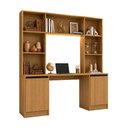 Ver imagem 2 de Escrivaninha com Estante Escritório 2 Portas e 5 Prateleiras Smart Multimóveis MP6075 Madeirado