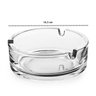 Cinzeiro de Vidro Redondo Liso Design Elegante 10,5cm - 2
