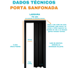 Porta Sanfonada Pvc 0,72x2,10m Multilit Preta - 3