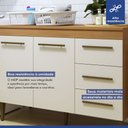 Ver mais imagens de Lavanderia Modulada Petrópolis Balcão 2 Portas 3 Gavetas Kaiki Móveis