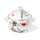 Ver imagem 2 de Caçarola Esmaltada Vintage 3,6l À Indução com Tampa Paris