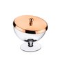 Bomboniere De Vidro Com Tampa De Inox Cor Cobre Andrea Forma - 1