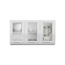 Ver imagem 1 de Armário Aéreo de Cozinha Itatiaia Luce 3 Portas com Vidro Branco IPV3-105