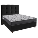 Ver imagem 1 de Cama + Box Preto e Colchão Ortobom D33 Casal - Iso100 + Cabeceira