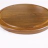Tabua de carne redonda de madeira 39x39cm - 5