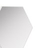 Painel Espelhado Narciso Hexagonal 34cm x 30cm 100% Mdf Off White - 4
