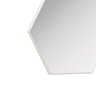 Painel Espelhado Narciso Hexagonal 34cm x 30cm 100% Mdf Off White - 3