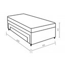 Ver imagem 4 de Cama Box Base C- 2 Auxiliares Solteiro Universal Bordado White (88x188x32) - Paropas