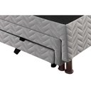 Ver imagem 2 de Cama Box Base C- 2 Auxiliares Solteiro Universal Bordado White (88x188x32) - Paropas